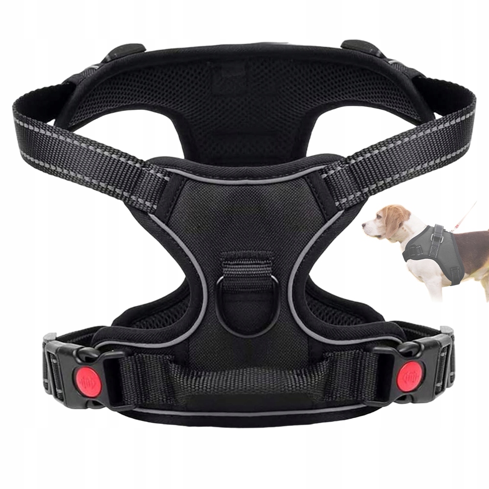 Levně Pevné Postroje Pro Psího Ovčáka Beztlakové Lehké XL S Reflexními Pruhy
