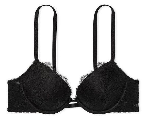 Krajková podprsenka Victoria's Secret push-up černá 80D (36D)