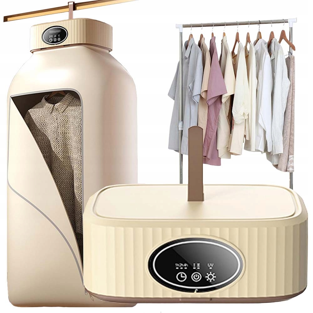 Levně Mini Sušák Na Prádlo 600W 2 Režimy Sušení Skládací Cyklus 360° Béžová