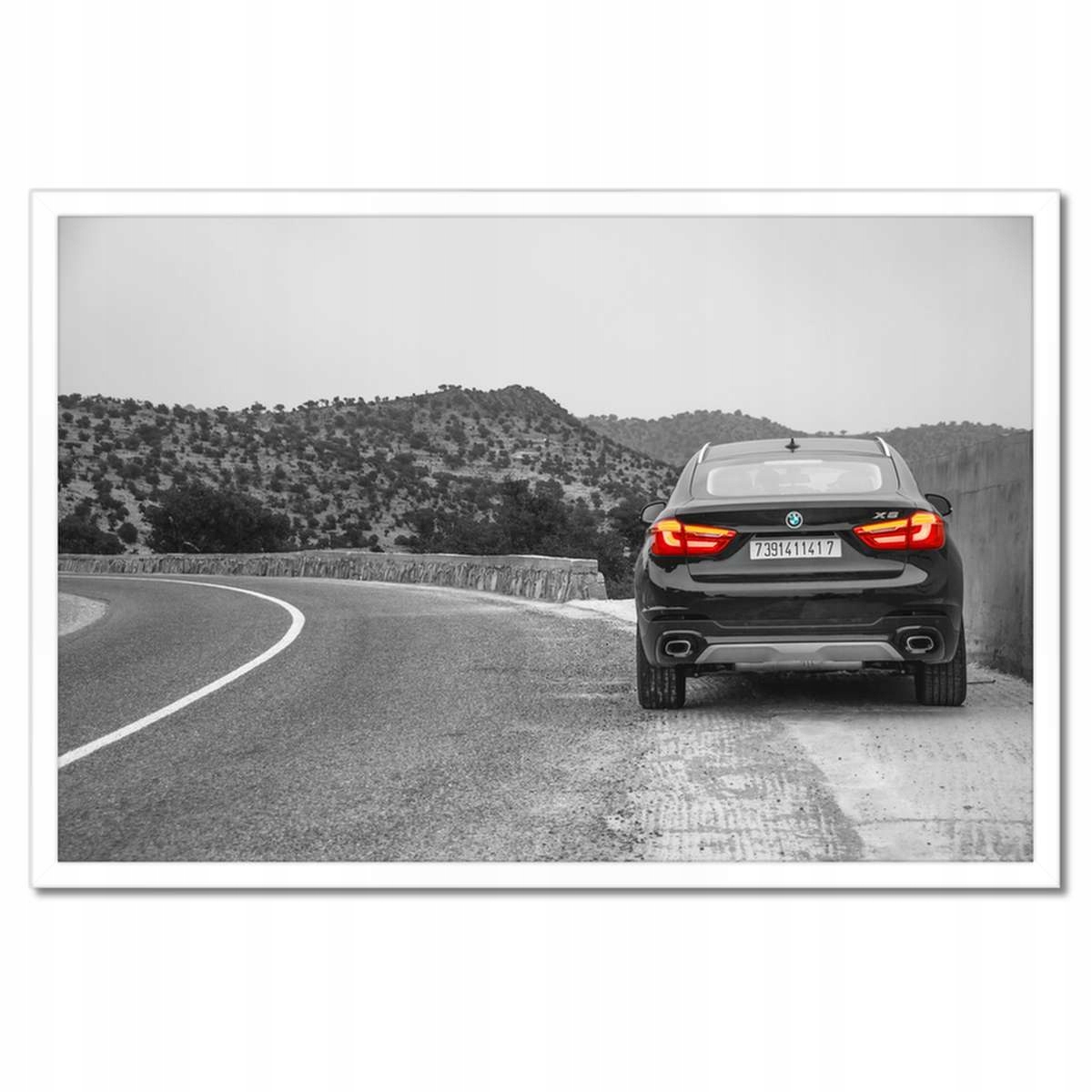 Plakáty v rámu 60x40 Bmw černé X6