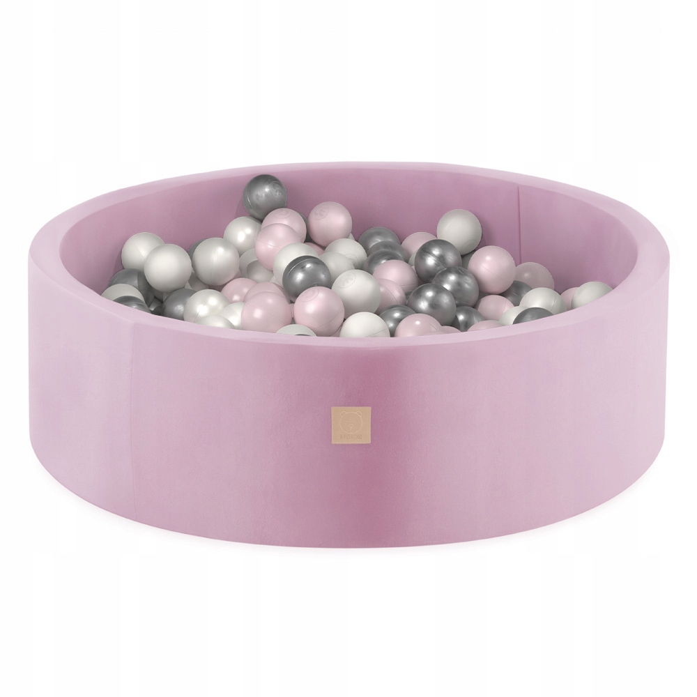 Suchy Basen z Kulkami 90x30 dla Dzieci Różowy Velvet 200 piłek MISIOO Wiek dziecka 0 +