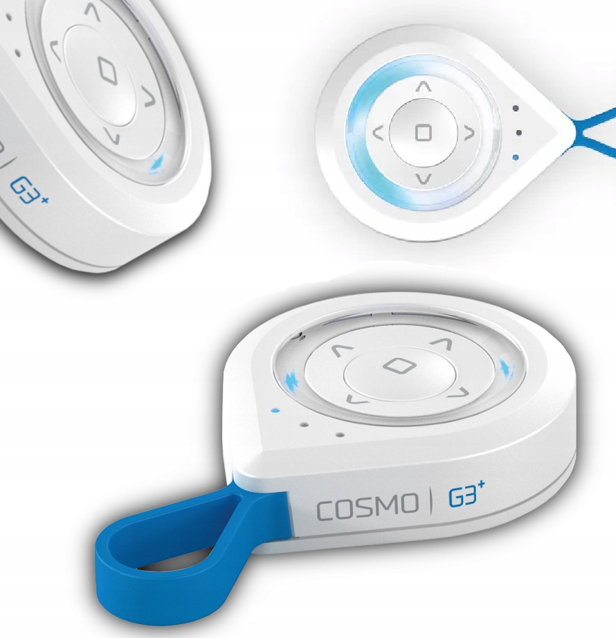 Dálkové ovládání pro venkovní rolety Mobilus Cosmo G3+ Lite 4-kanálový Bílý přívěsek na klíče