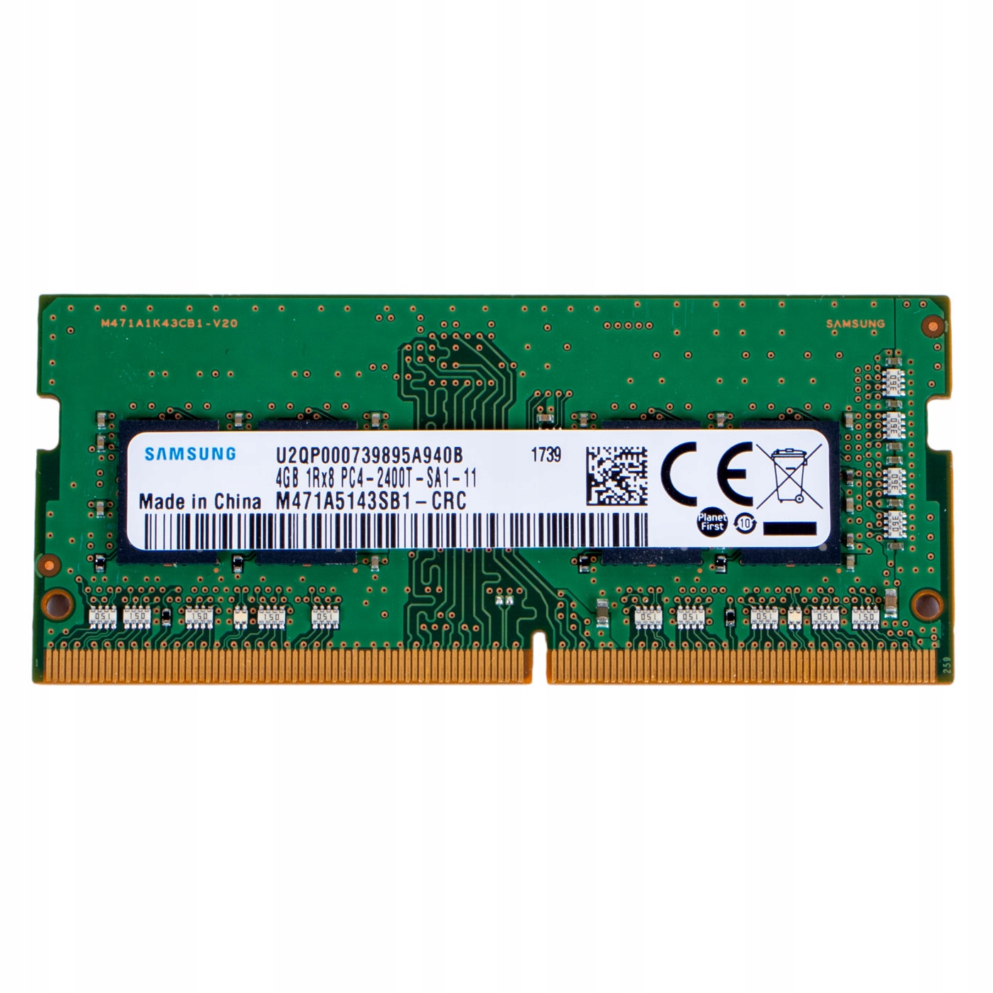 SAMSUNG 8GB 2R×8 PC4-2400T-RE1×16枚 Samsung 8gb Ddr4 2400t w Pamięć RAM - Części do laptopów
