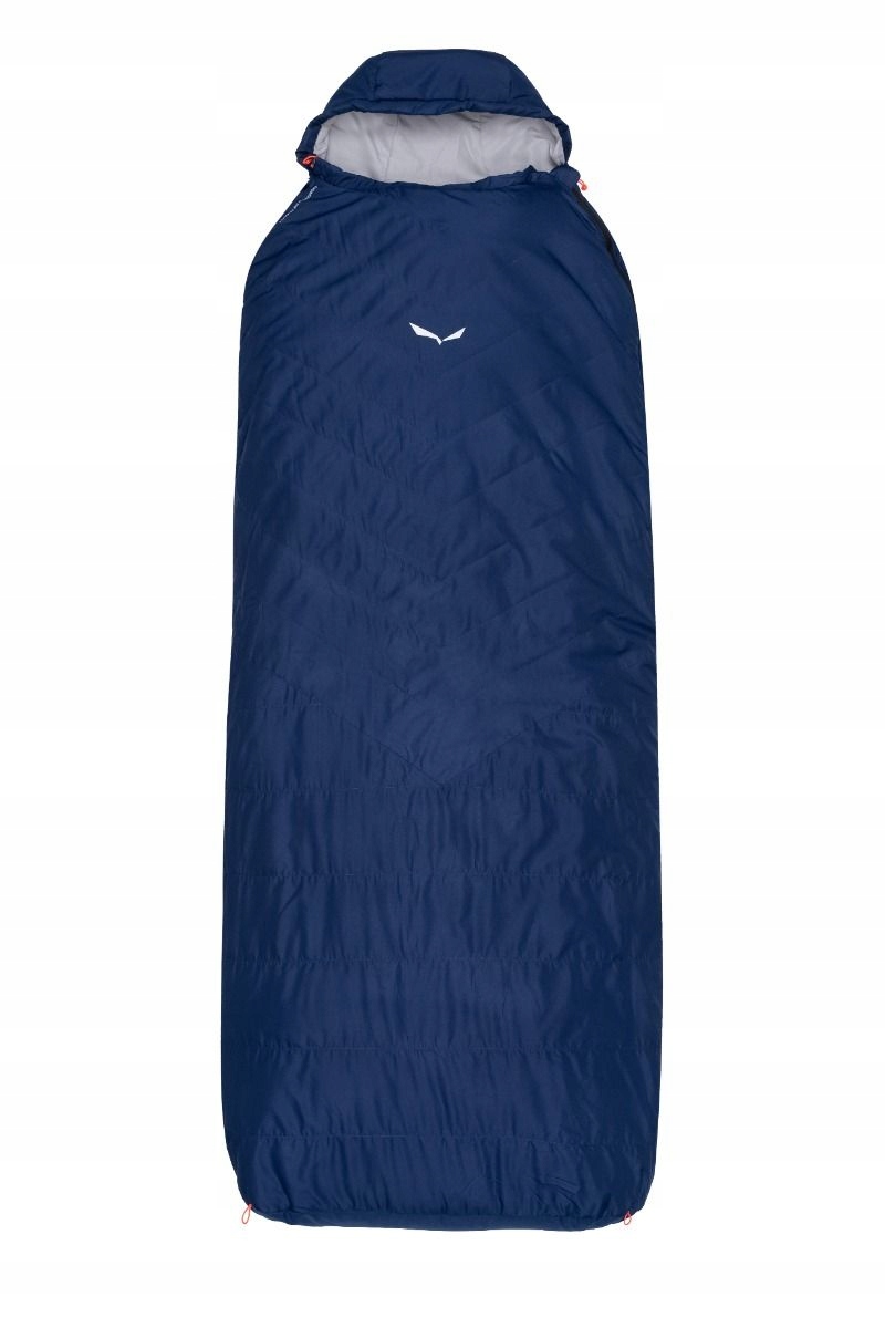 Turistický spací pytel Salewa Micro II 650 Quattro-Blue Depth 210x75 cm levý