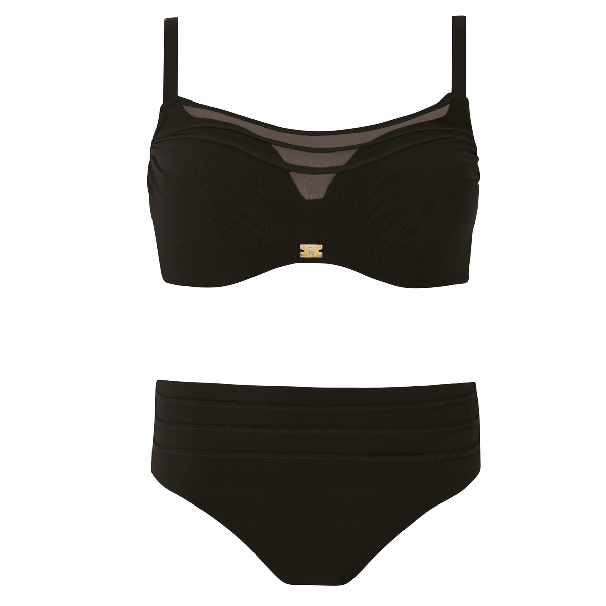 Self Dvoudílné plavky Monte Carlo push up černé 75F