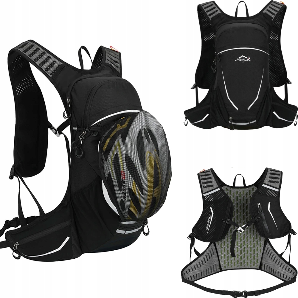 16l černý cyklistický Batoh , lehký sportovní batoh , trekingový batoh