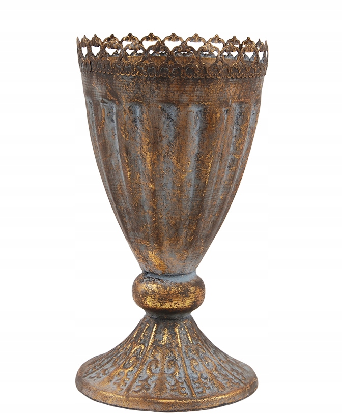 

Donica Ladon kielich metalowy złoty wys. 23cm
