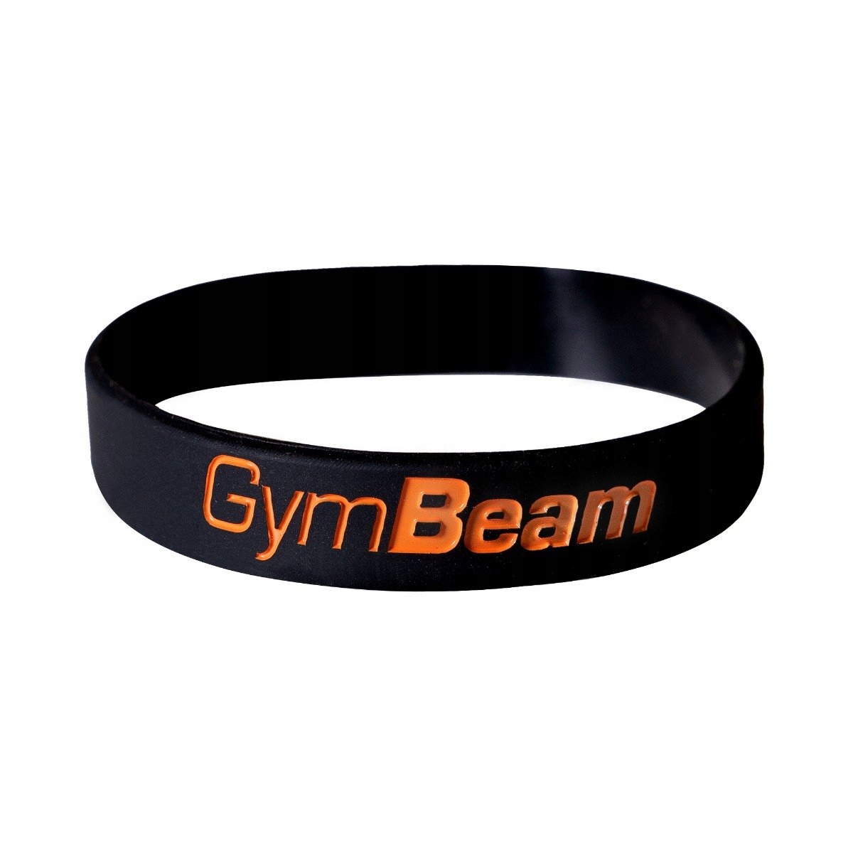 SILIKONOWA OPASKA NA NADGARSTEK GB BLACK ORANGE ELASTYCZNA MODNA GymBeam
