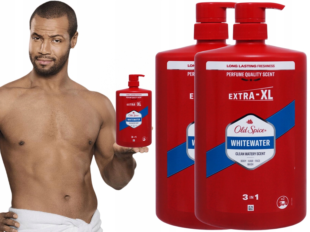 2x Sprchový Gel A Šampon Na Vlasy Pro Muže Old Spice Whitewater