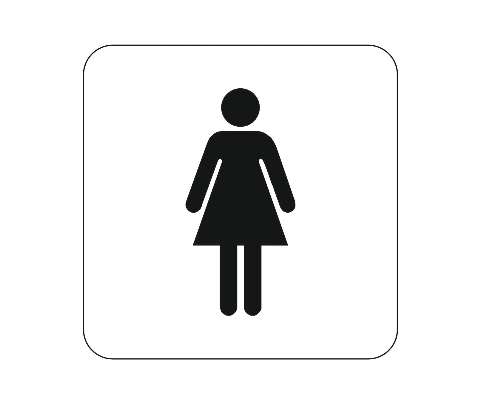 TABLICZKA toaleta WC 10x10 cm emblemat GRAWER znak