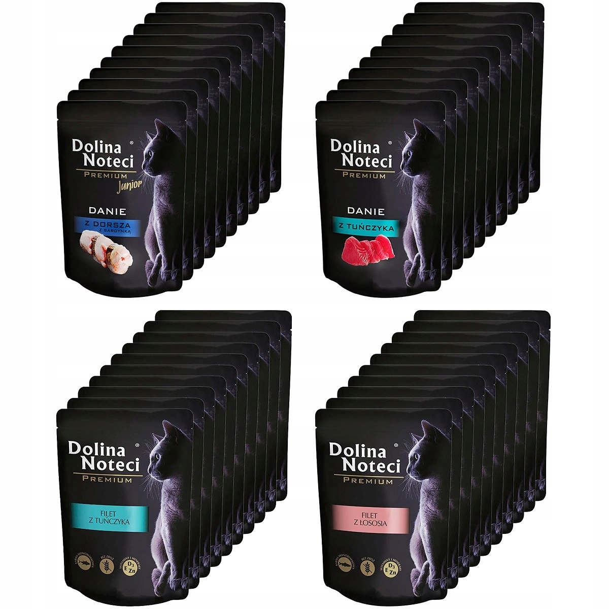 Levně Mokré krmivo pro kočky Ryba Dolina Noteci Premium filé MIX Chutí ryba