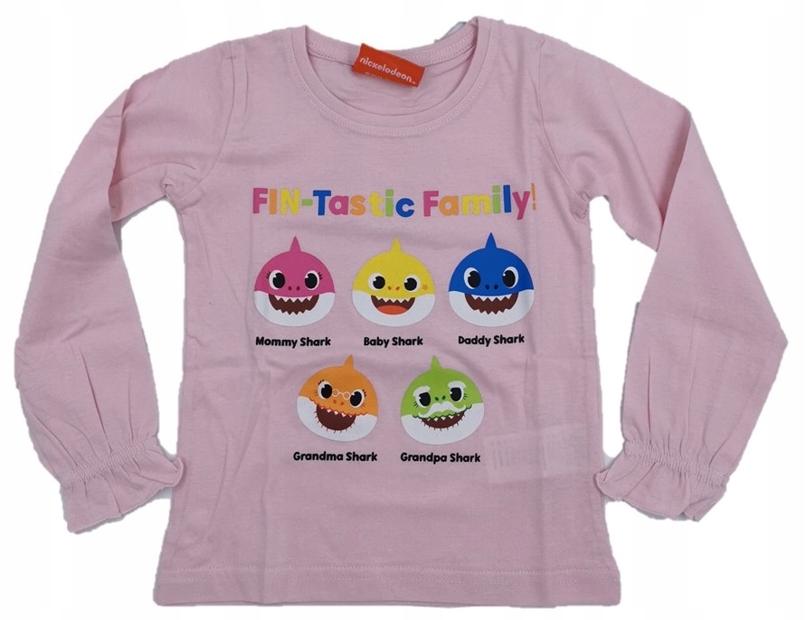 

Baby Shark Bluzka Koszulka T-shirt r. 110 Rekiny
