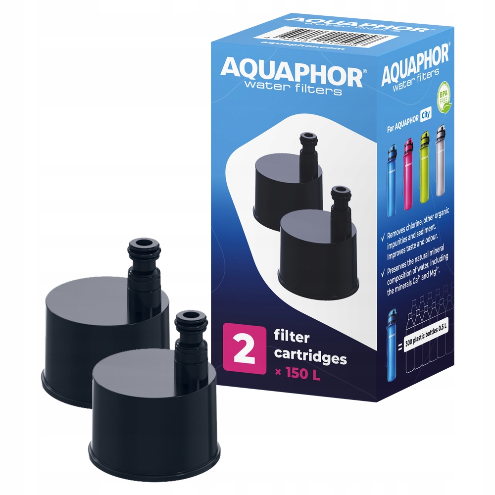 

Filtr Wkład Do Wody Do Butelki Aquaphor City 2 Szt