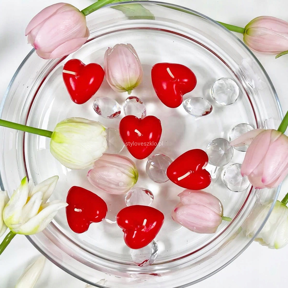 Pływające świece serca 2szt zapachowe WALENTYNKI Kod producenta 344245