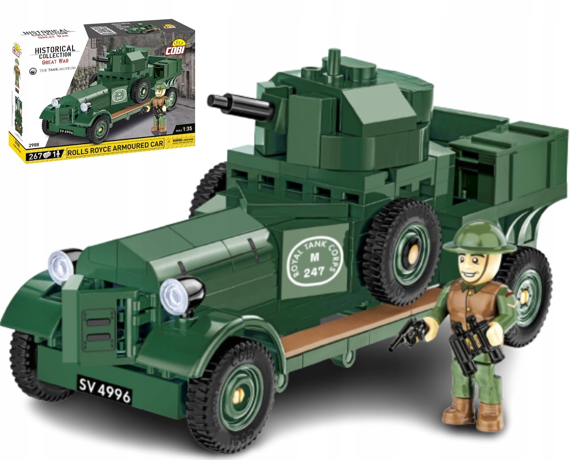 

Klocki Cobi 2988 Samochód Pancerny Rolls Royce