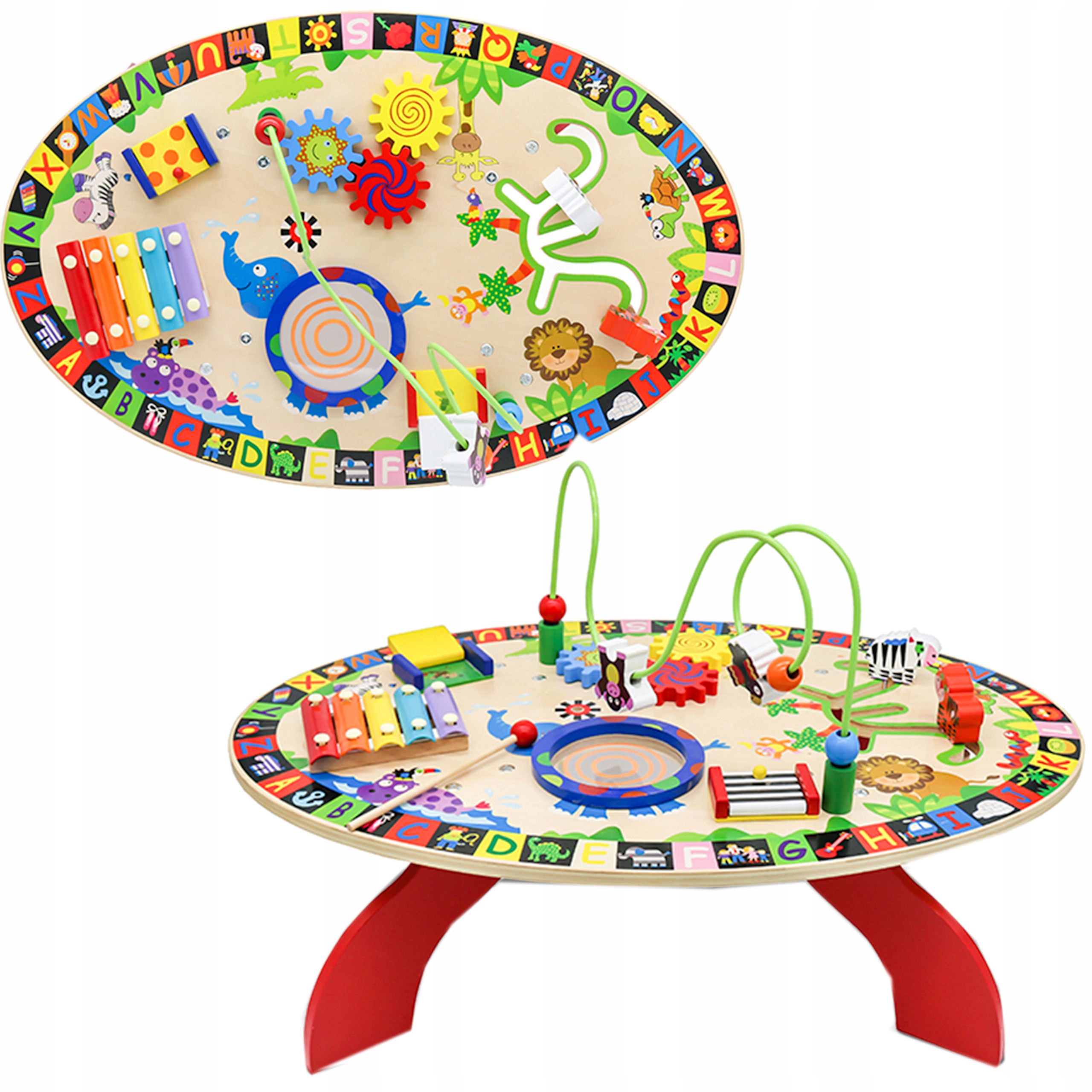 

Stolik Sensoryczny Drewniany Montessori Coil