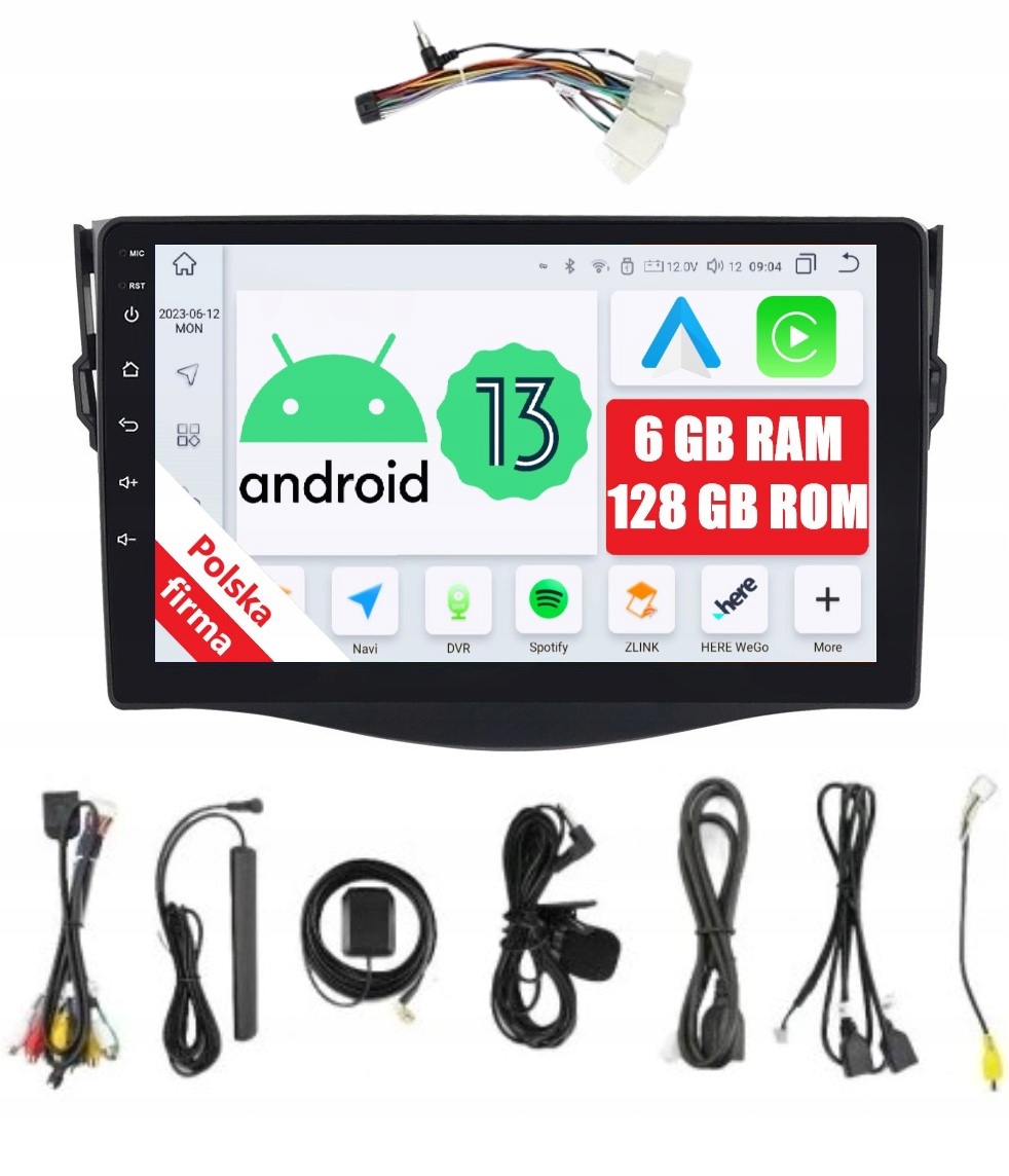 Navigácia Rádio 2DIN Android Toyota RAV4 3 III 6/128 Gb Dsp Carplay Lte