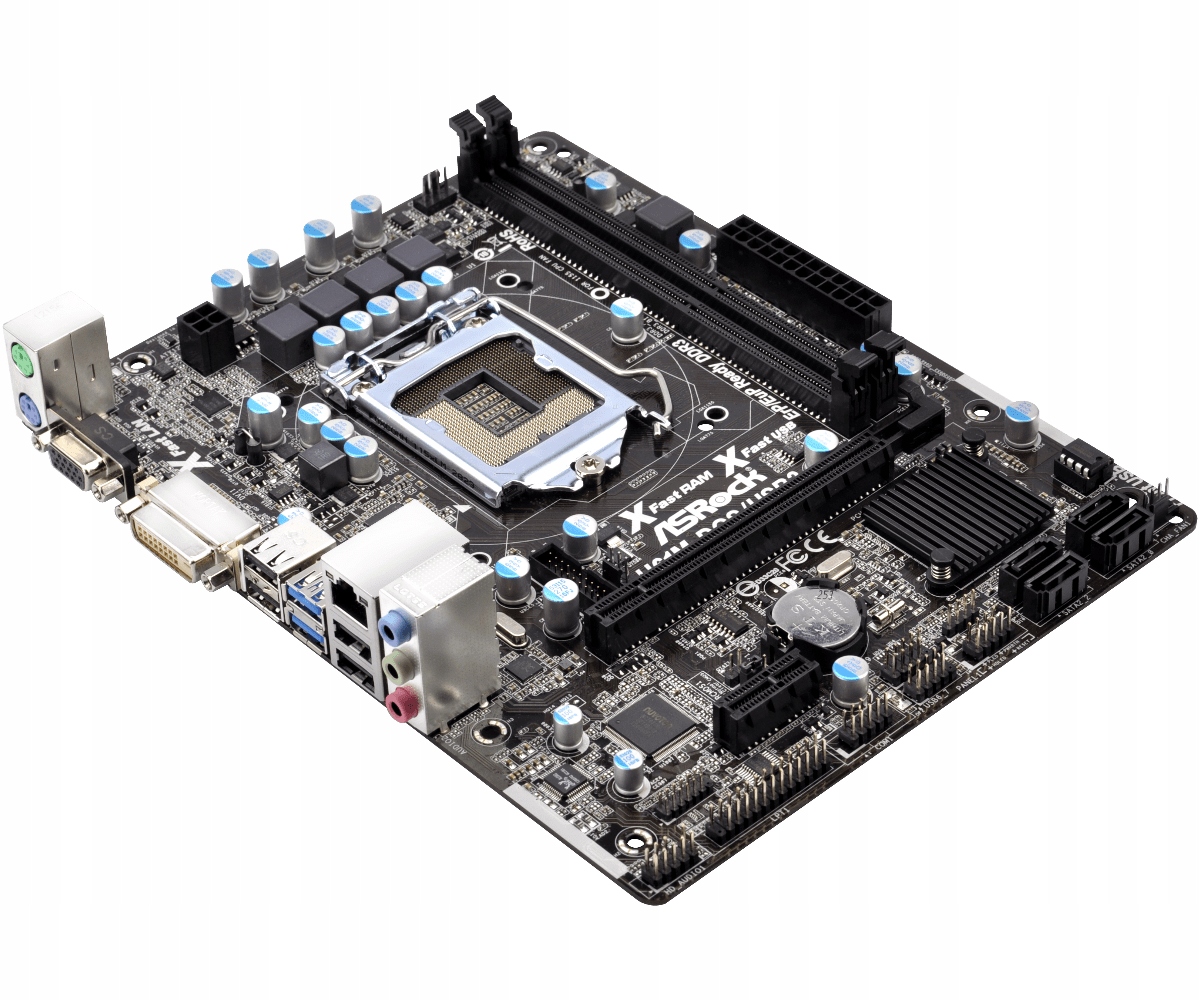 PŁYTA GŁÓWNA ASRock H61M-DG3/USB3 DVI VGA MicroATX Stan opakowania oryginalne