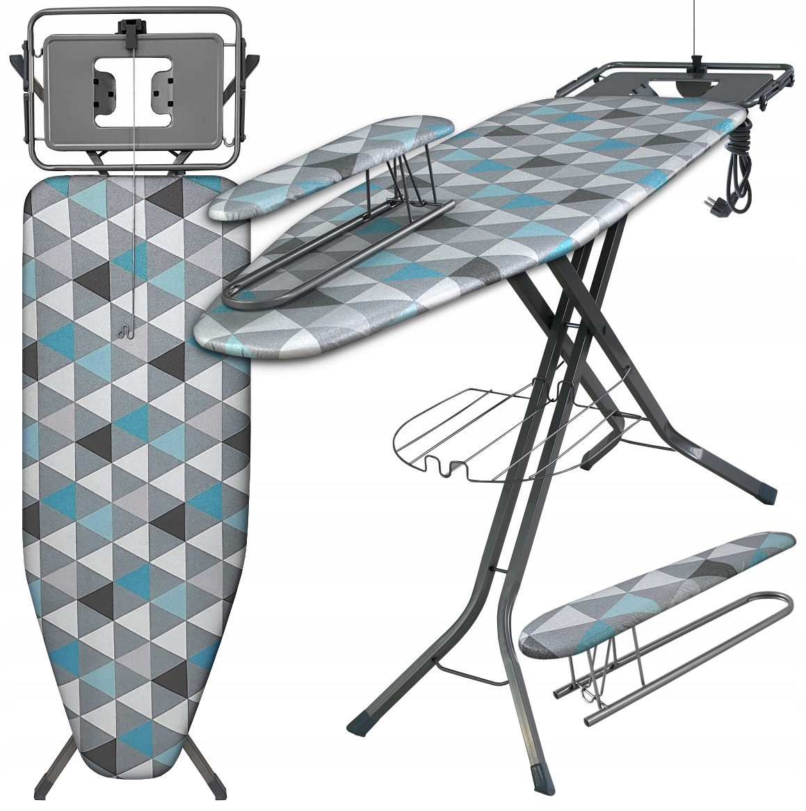 Deska Do Prasowania Duża 130x48 Składana Do Generatora Pary Stacji Parowej