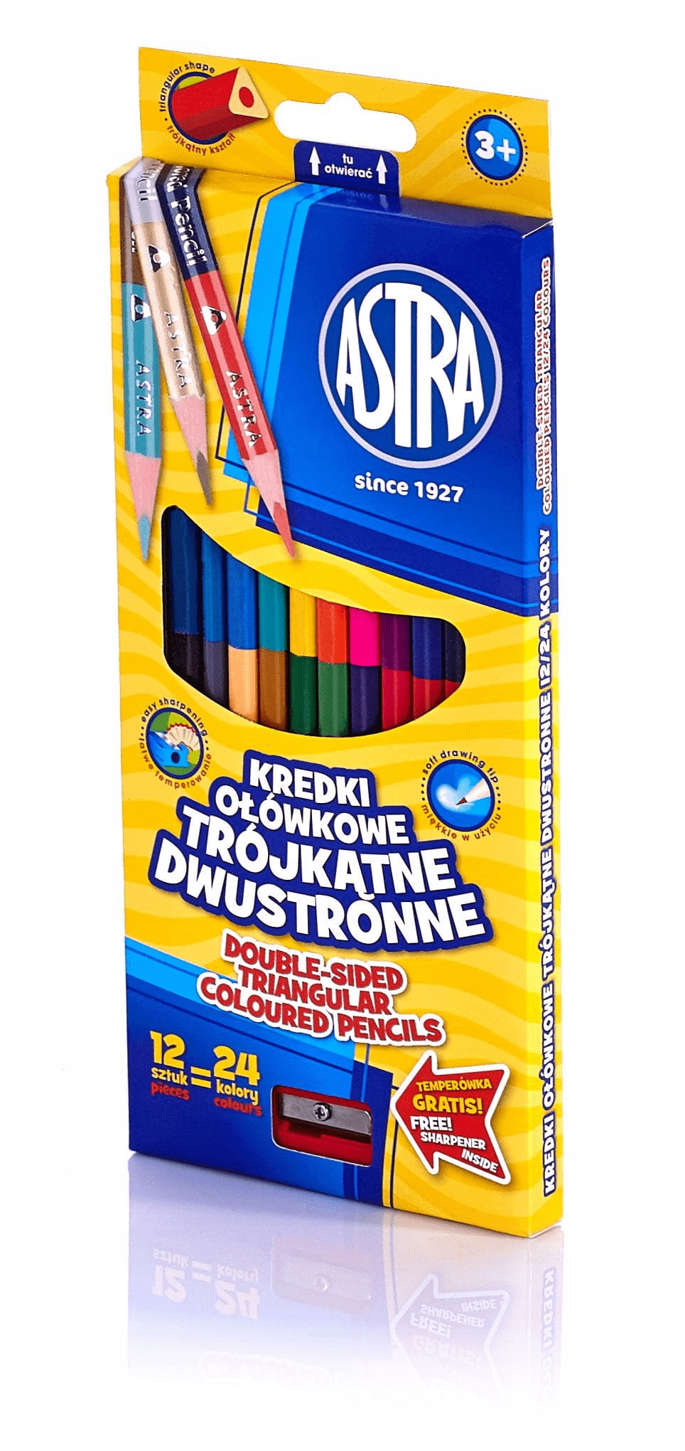 

Kredki Ołówkowe Dwustronne Astra 12/24