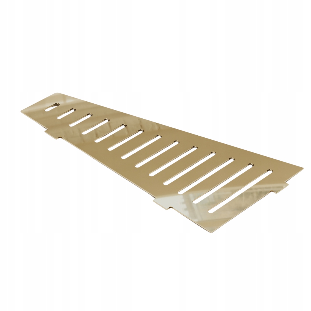 Rohová Spárovací Sprchová Polička Trapez Zlatý Lesk Z Nerezové Oceli