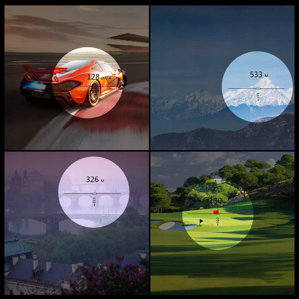 DALMIERZ GOLFOWY TELESKOP MONOKULAROWY 500M 6X Model Dalmierz golfowy