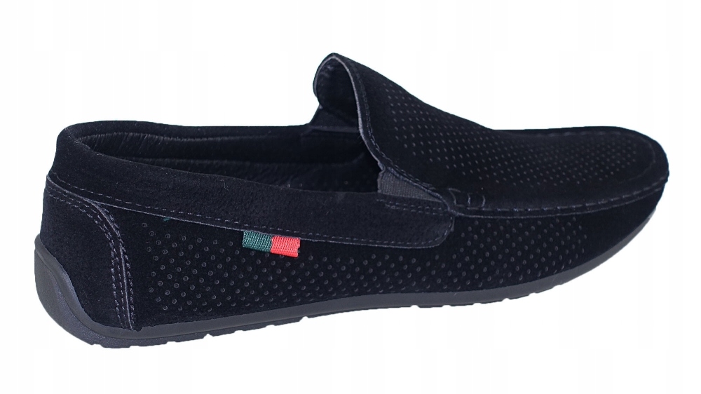 MOKASYNY AŻUROWE MĘSKIE LETNIE PRZEWIEWNE PANTOFLE Rozmiar 42