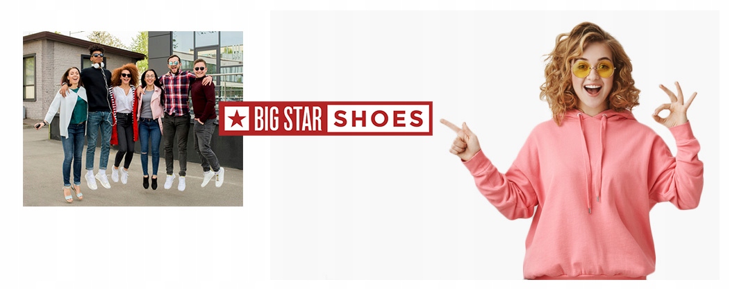 ESPADRYLE damskie BIG STAR wsuwane HH276009 36 Nazwa koloru producenta biały/czerwony/granat