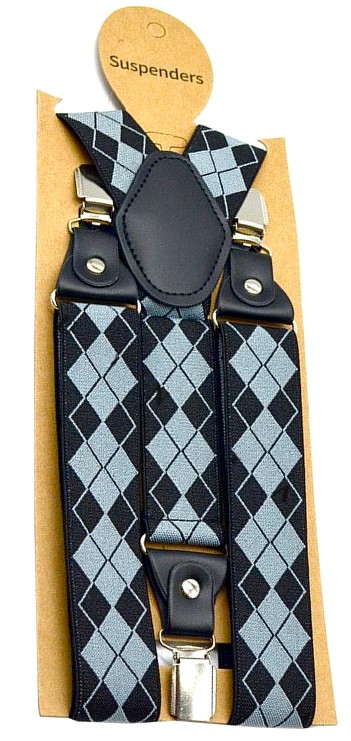 Męskie mocne Szelki szerokie do spodni Podwójne Wzór dominujący bez wzoru