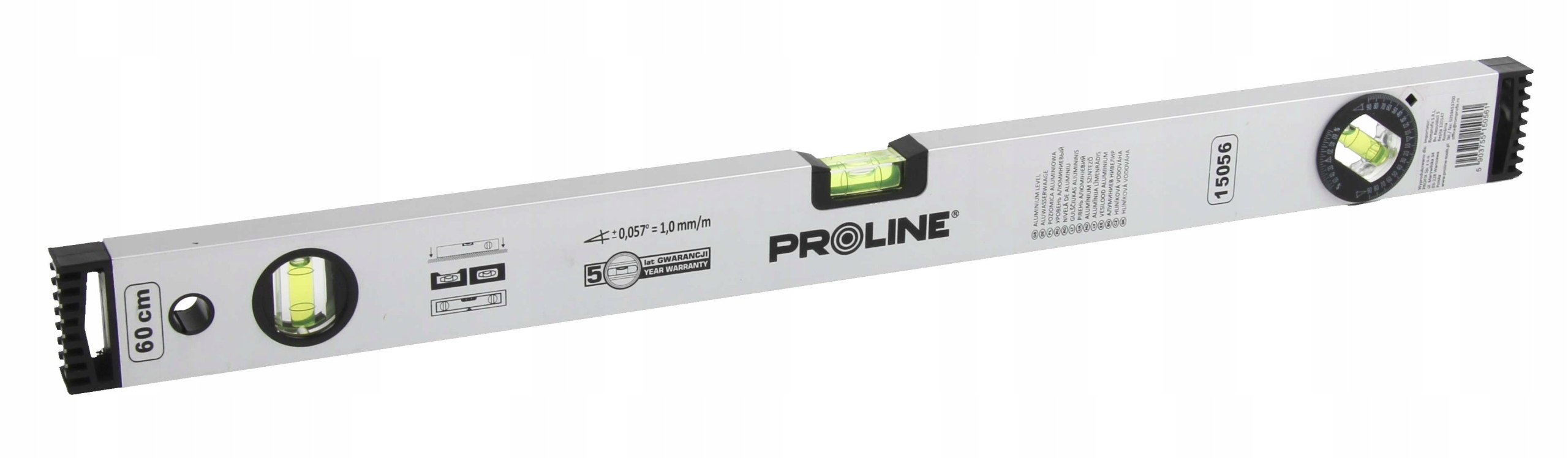 

Poziomnica z trzema libelkami 100 cm Proline 15060