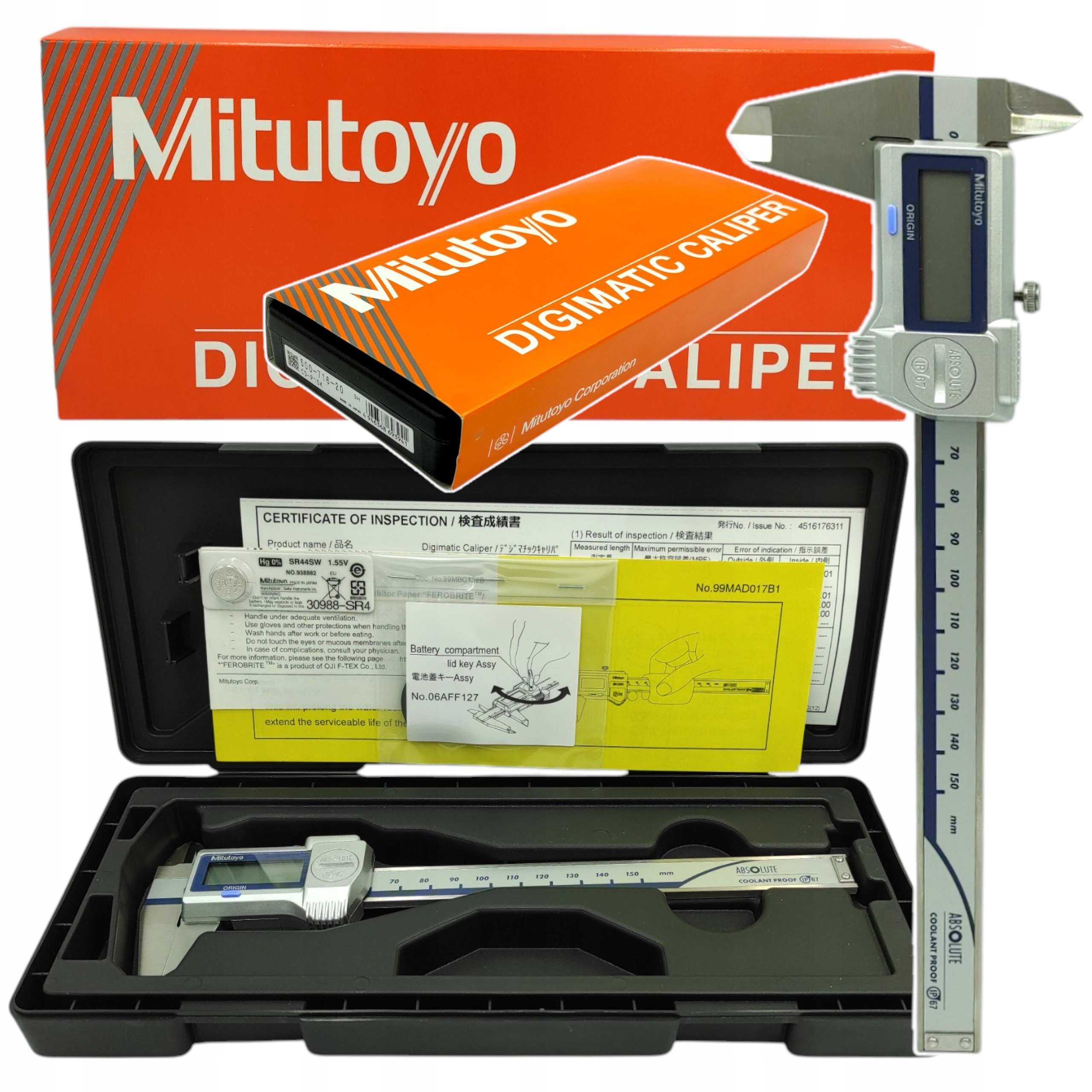 Suwmiarka elektroniczna 0-150mm 0,01 IP67 Mitutoyo 500-716-20 oryginał
