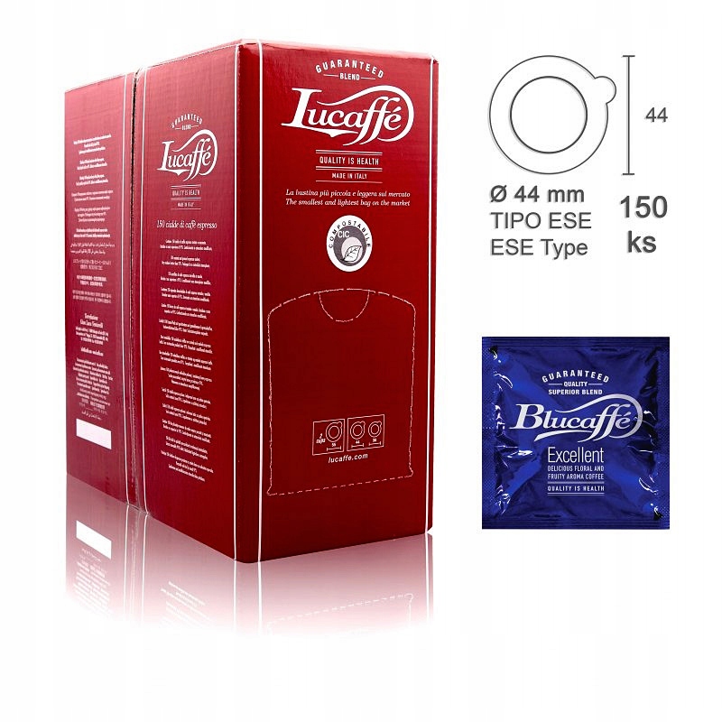 Levně Káva v sáčcích Lucaffe 150 ks