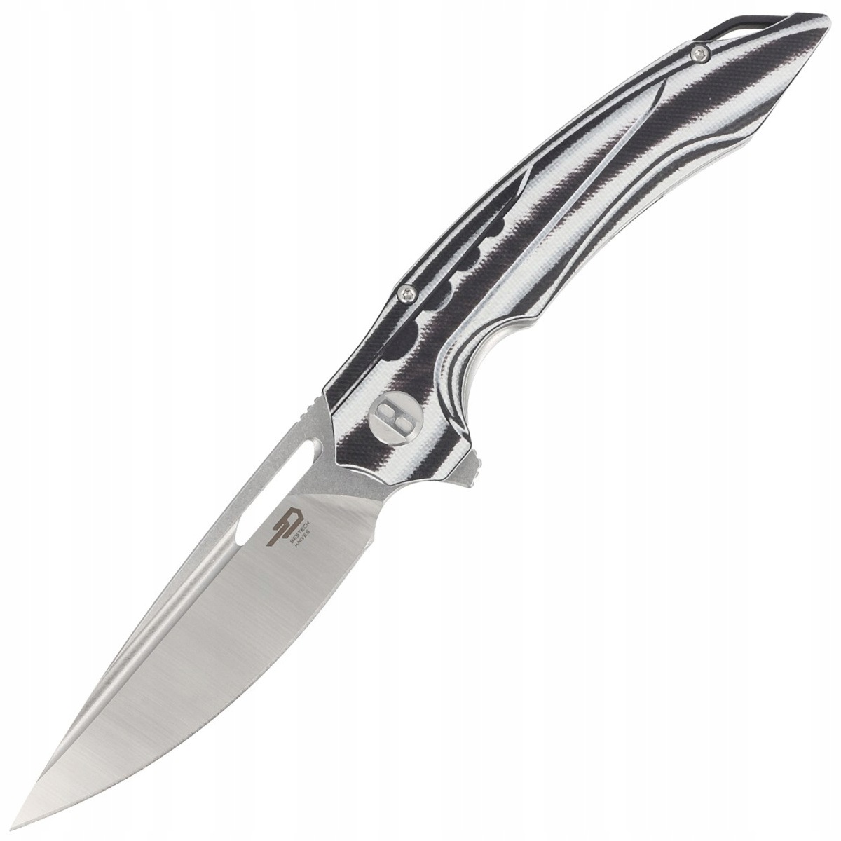 Nóż składany Edc Bestech Ornetta Flipper Carbon Stal N690 by Kombou Klips