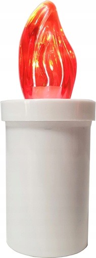 WKŁAD Elektryczny do ZNICZY 90 Dni Czerwony