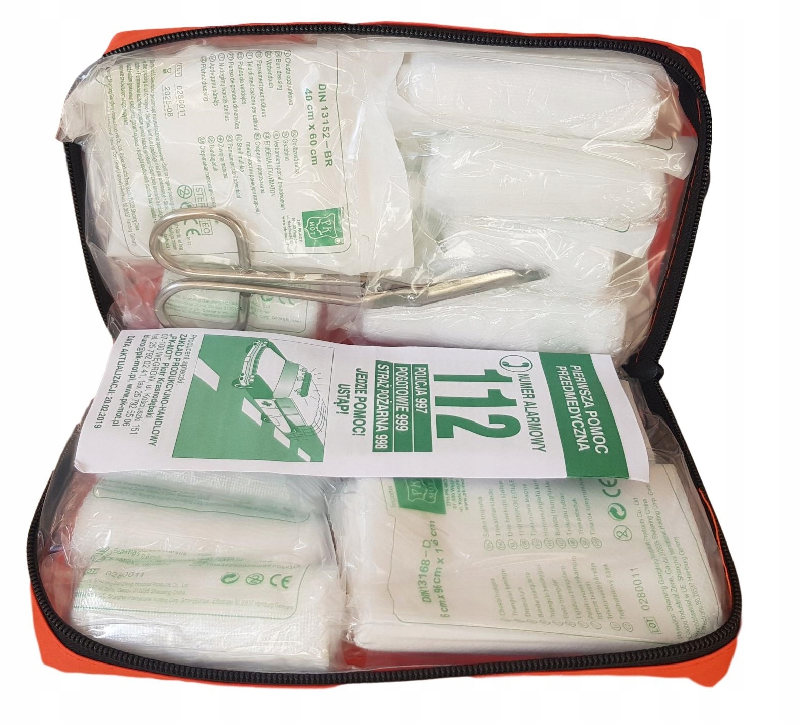 APTECZKA PIERWSZEJ POMOCY SAMOCHODOWA CAŁA EUROPA Producent wyrobu medycznego PK-MOT