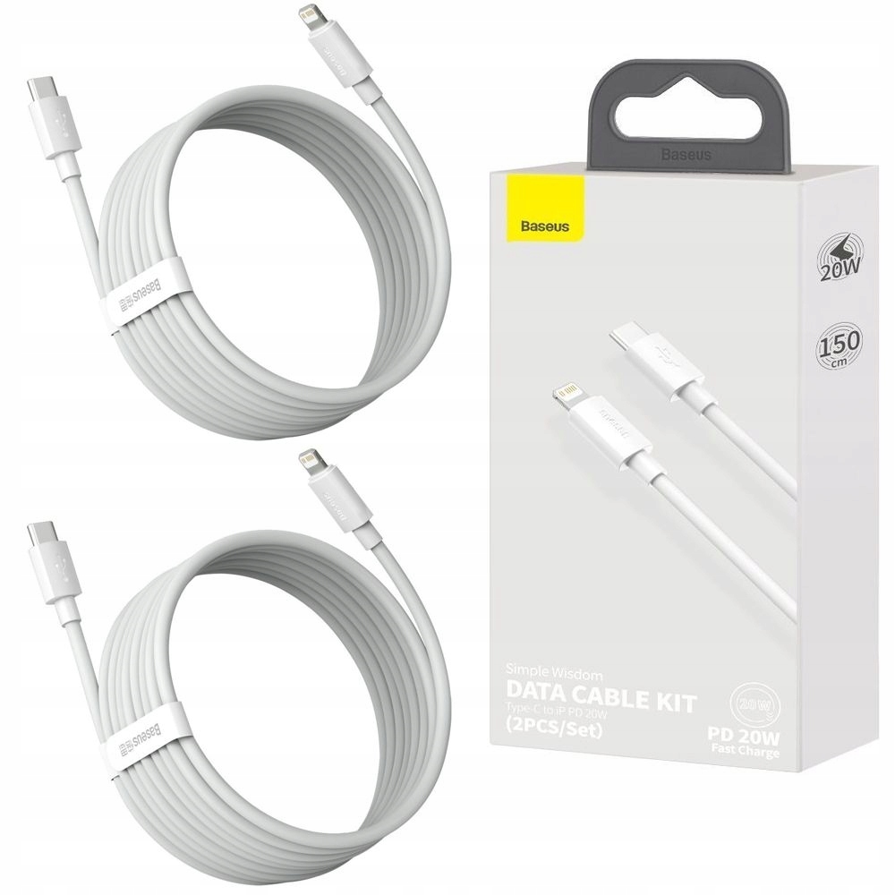 

2x Wytrzymały Kabel 20W do iPhone 12/Max/Mini/Pro