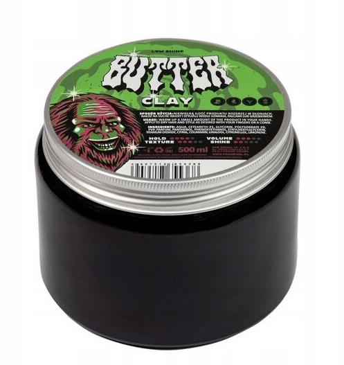 Pan Drwal Pasta do włosów Butter Clay średni chwyt matowe wykończenie 500ml