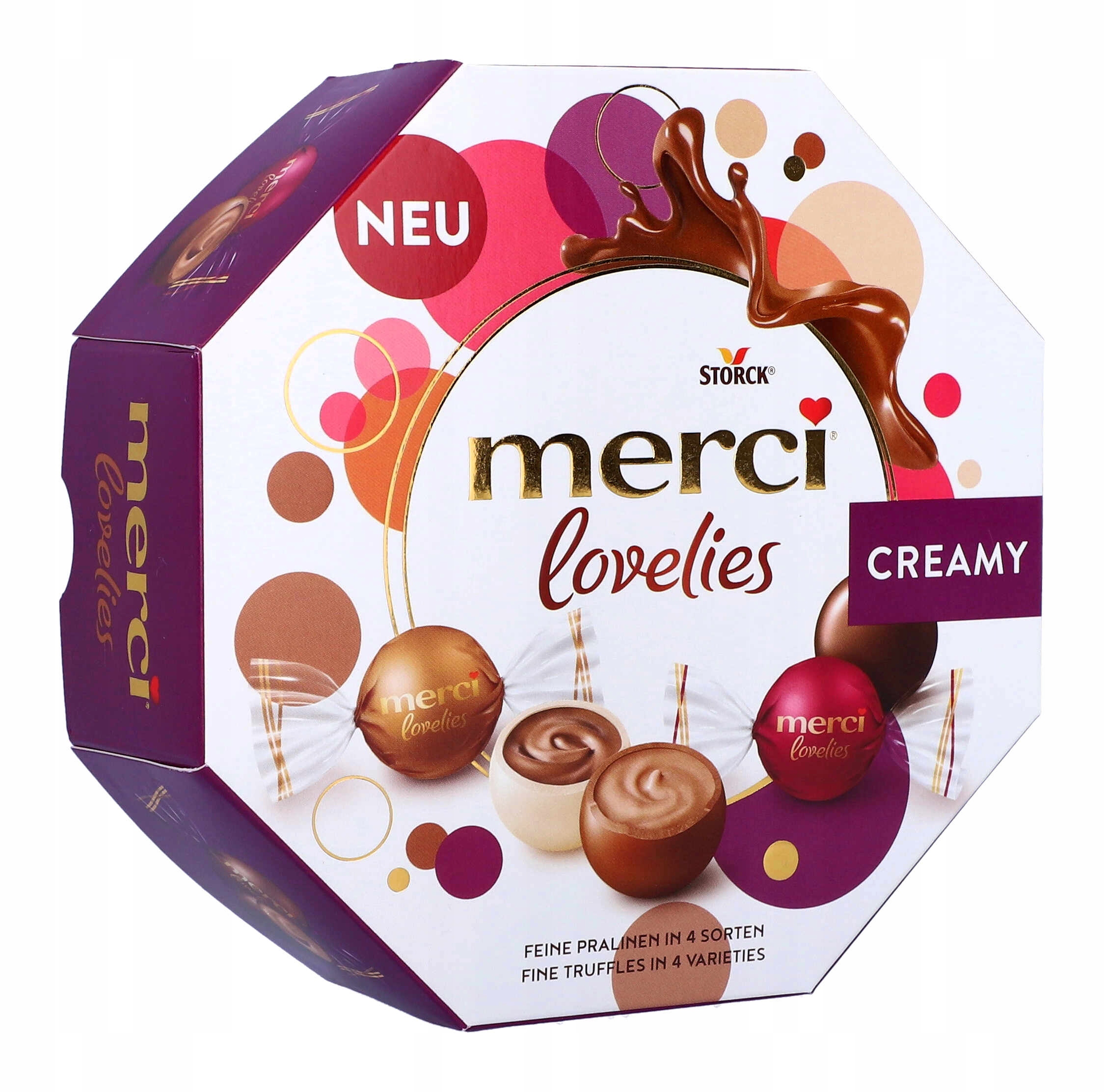 Praliny Czekoladki MERCI Lovelies Creamy 185g