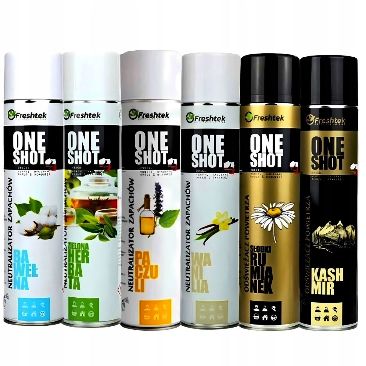 Levně Sada 6 ks The Best Freshtek Osvěžovač vzduchu Neutralizátor pachů