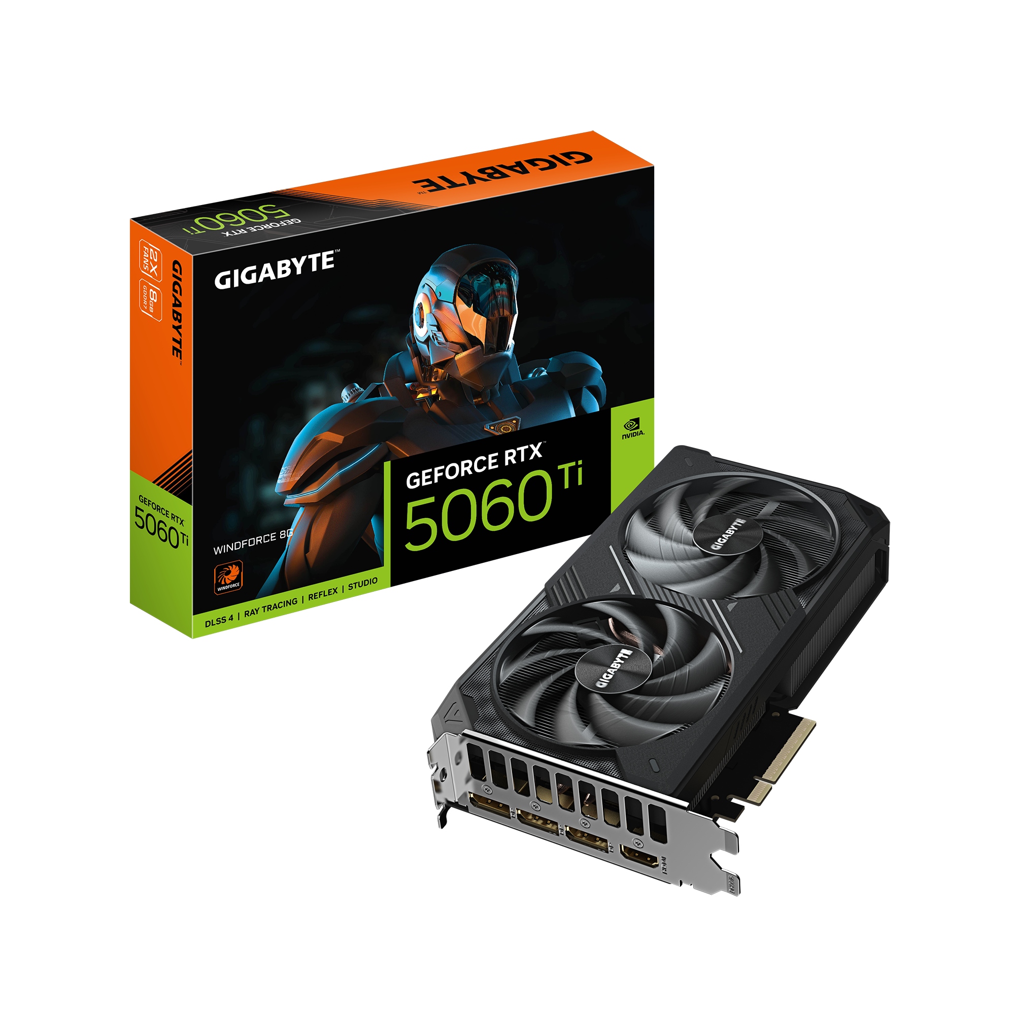 Grafická karta Gigabyte Geforce Rtx 5060 Ti Windforce 8GB GDDR7 128bit