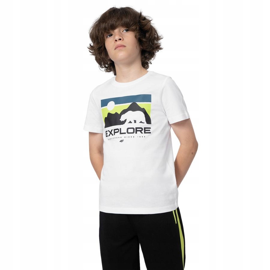 KOSZULKA CHŁOPIĘCA 4F DZIECIĘCA KOSZULKA T-SHIRT Liczba sztuk w ofercie 1 szt.