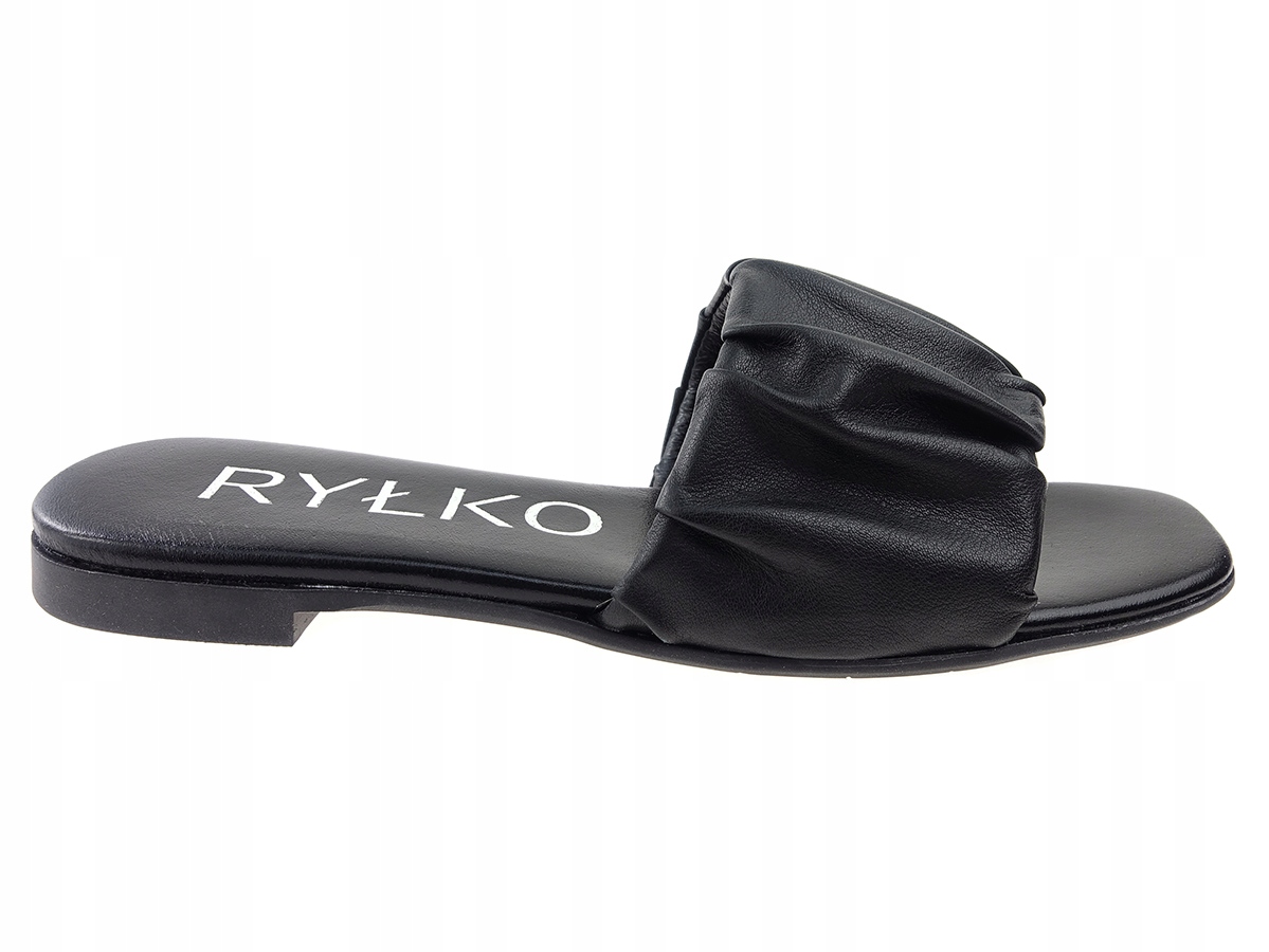 

Ryłko klapki buty 0AGE6 czarne, skóra New 39