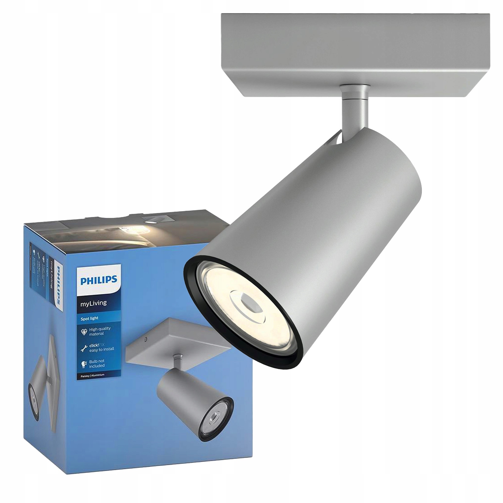 Reflektorová nástěnná lampa GU10 z hliníku Paisley Philips