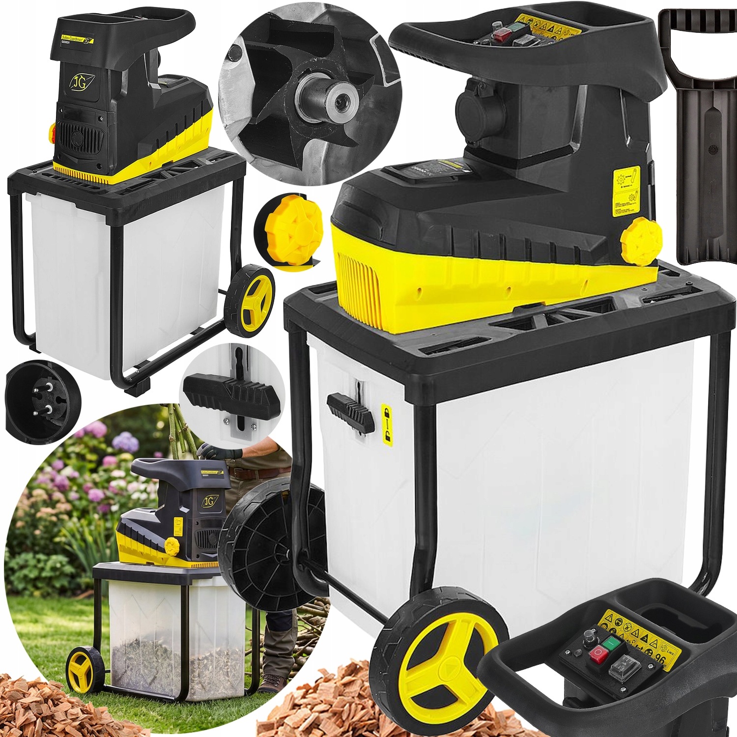 Drtič Elektrický Zahradní Samosávací Větví Frézovací 2800W Box