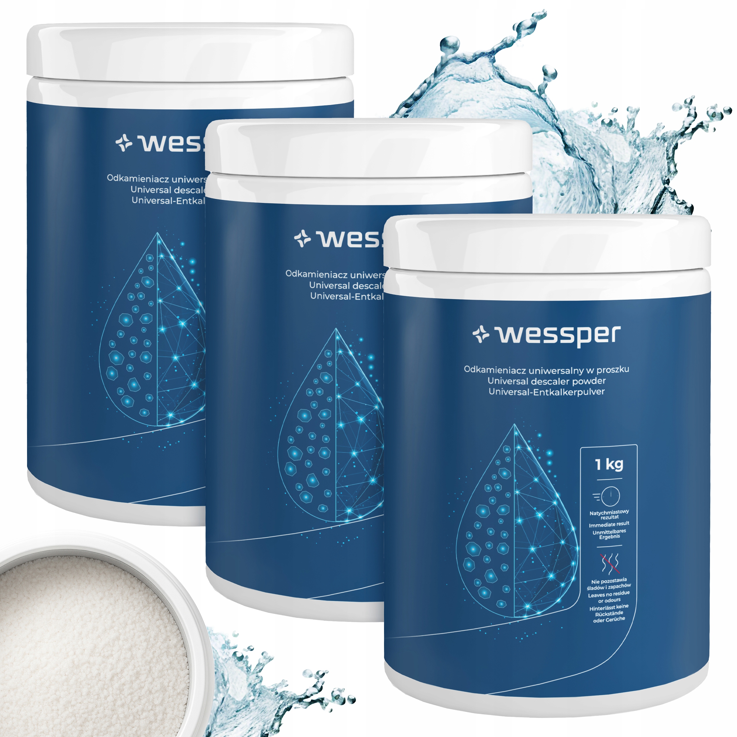 Levně Wessper odvápňovač pro pračku a konvici – účinný odvápňovač v prášku