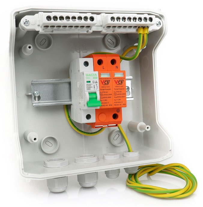 ROZDZIELNICA PV AC 1-FAZ B20 FOTOWOLTAIKA T2 Marka inny