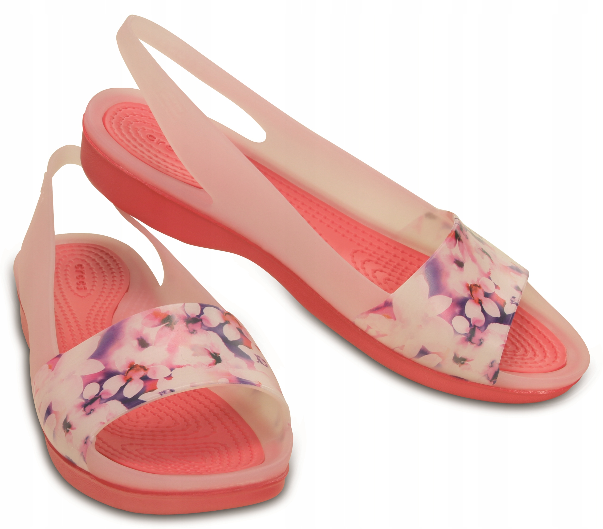 Baleriny Crocs ColorBlock Soft Floral coral 34,5 Marka Crocs