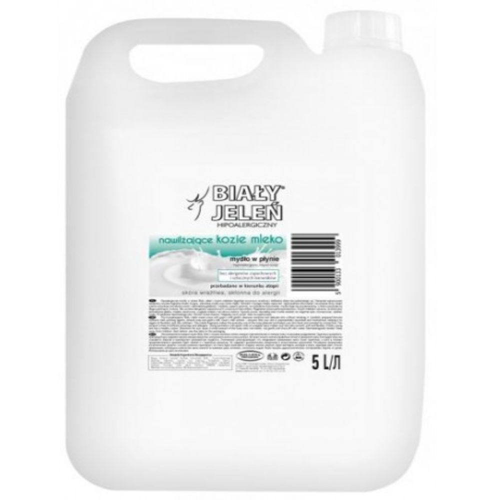 Biały Jeleń Hypoalergenní Tekuté Mýdlo Kozí Mléko 5 L