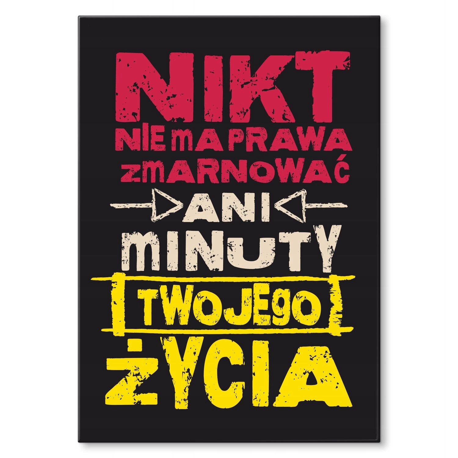Kovový plakát Ani minutu Dárek 30 x 42 cm
