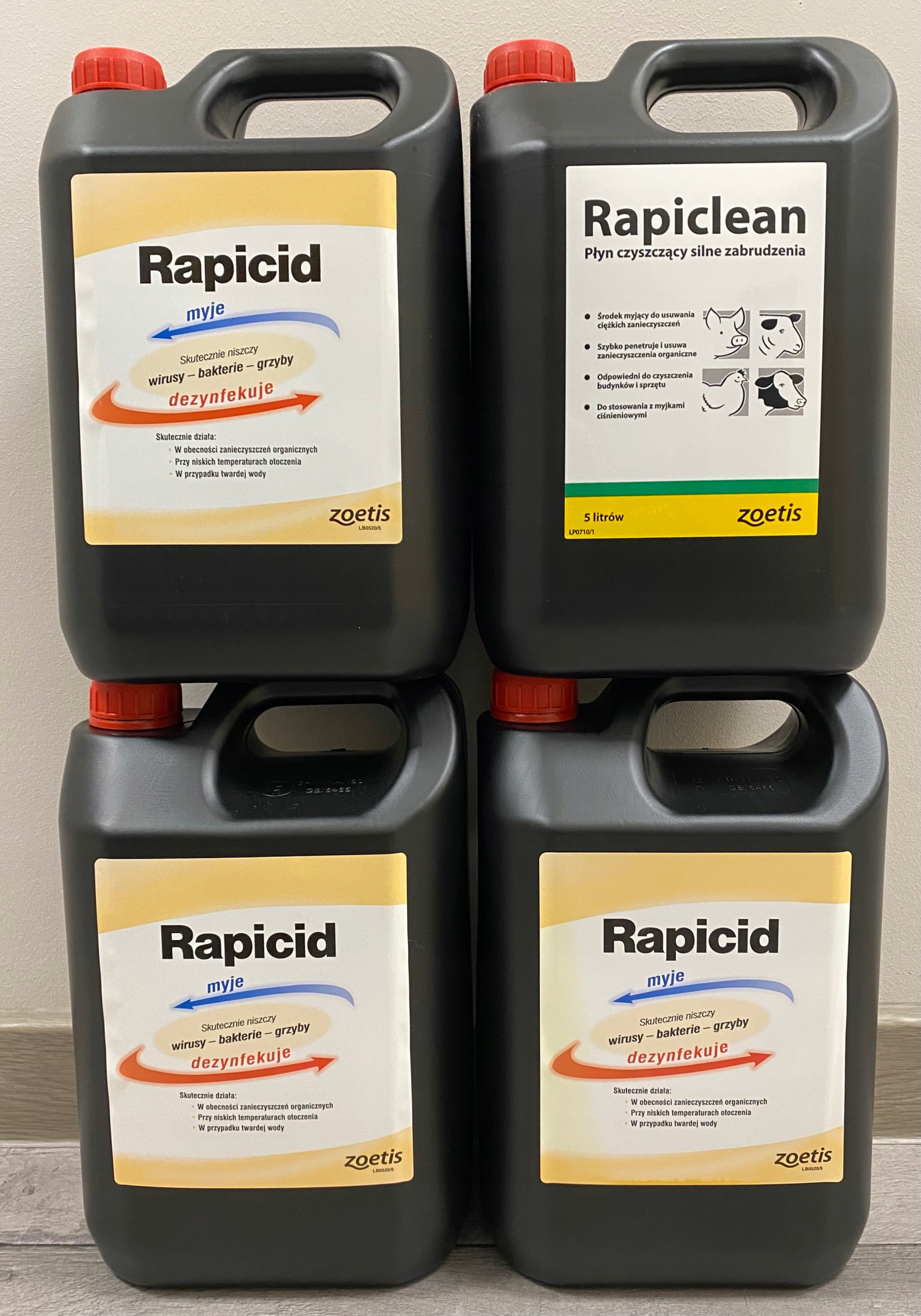 

Rapicid 3x5l Rapiclean zestaw dezynfekcyjno-myjący